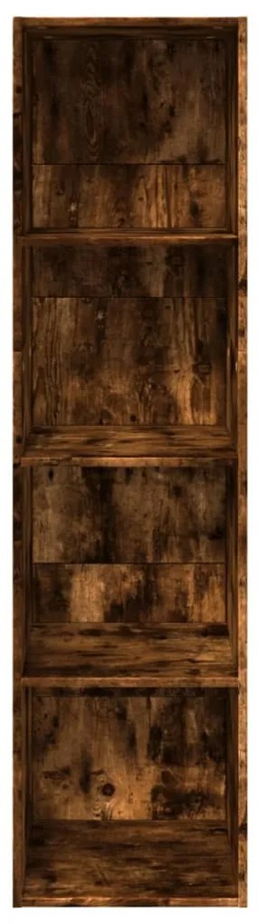 Libreria rovere fumo 40x30x152 cm in legno multistrato