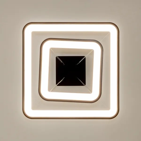 Brilagi - Lampada a sospensione LED dimmerabile con cavo FALCON SLIM LED/78W/230V 50x50 cm nero + telecomando