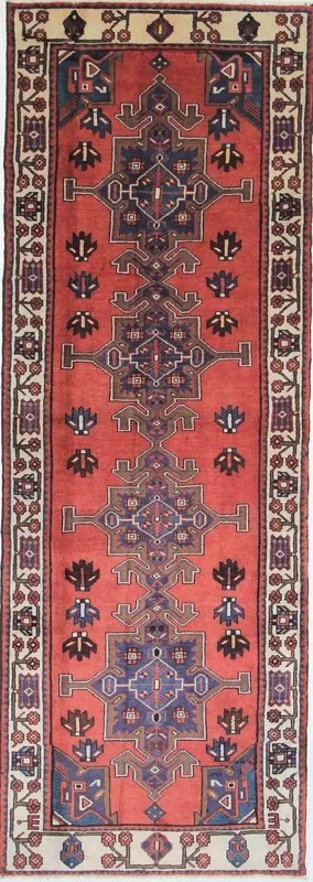 Tappeto persiano 110 x 320 Rosso (Iran) Annodato A Mano