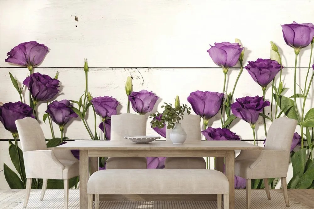 Carta da parati – Splendidi fiori viola