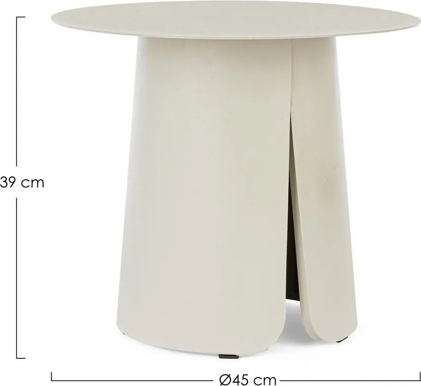 Tavolino da giardino rotondo in alluminio ø 45 cm Bryan – Bizzotto