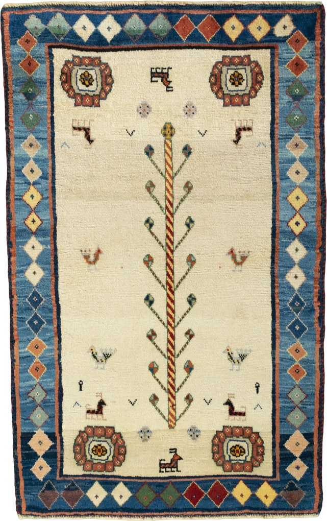 Gabbeh Tappeto persiano 90x140 Rosso (Iran) Annodato A Mano