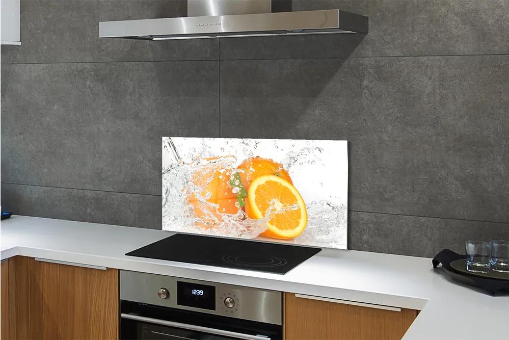 Pannello paraschizzi cucina Arance nell'acqua 100x50 cm