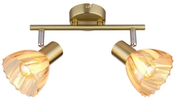 Globo 54315M-2 - Faretto ZACHERY 2xE14/40W/230V oro