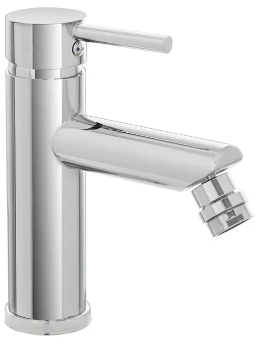 Miscelatore bidet inox cromato lucido con piletta click-clack York