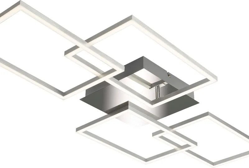 Plafoniera LED Frame argento IP20, 3600 lumen