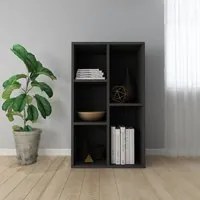 Libreria/Credenza Nera 50x25x80 cm in Truciolato