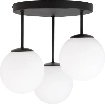 Lampadario a plafone MOONLIGHT 3xE27/15W/230V nero