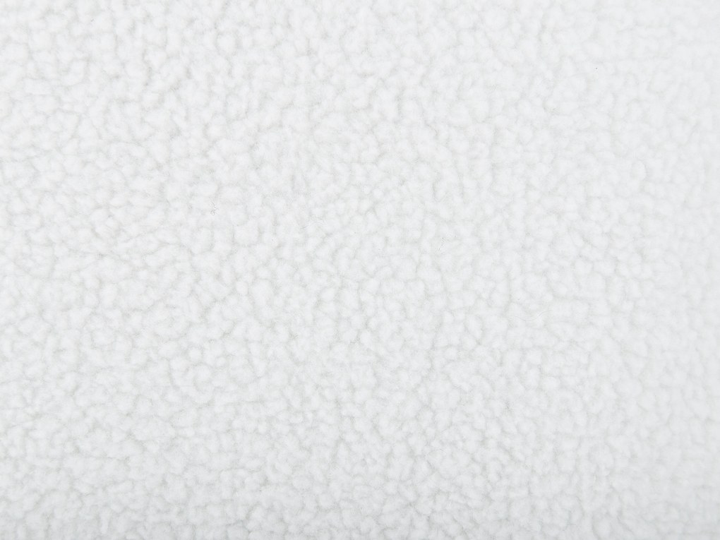 Pouf di tessuto bianco UNICORN Beliani