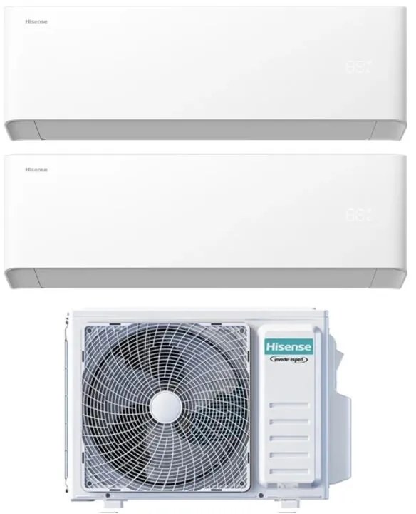 Hisense - Condizionatore Dual Split uni hb 9+12 con 2AMW52U4RXC R-32 Wi-Fi Integrato