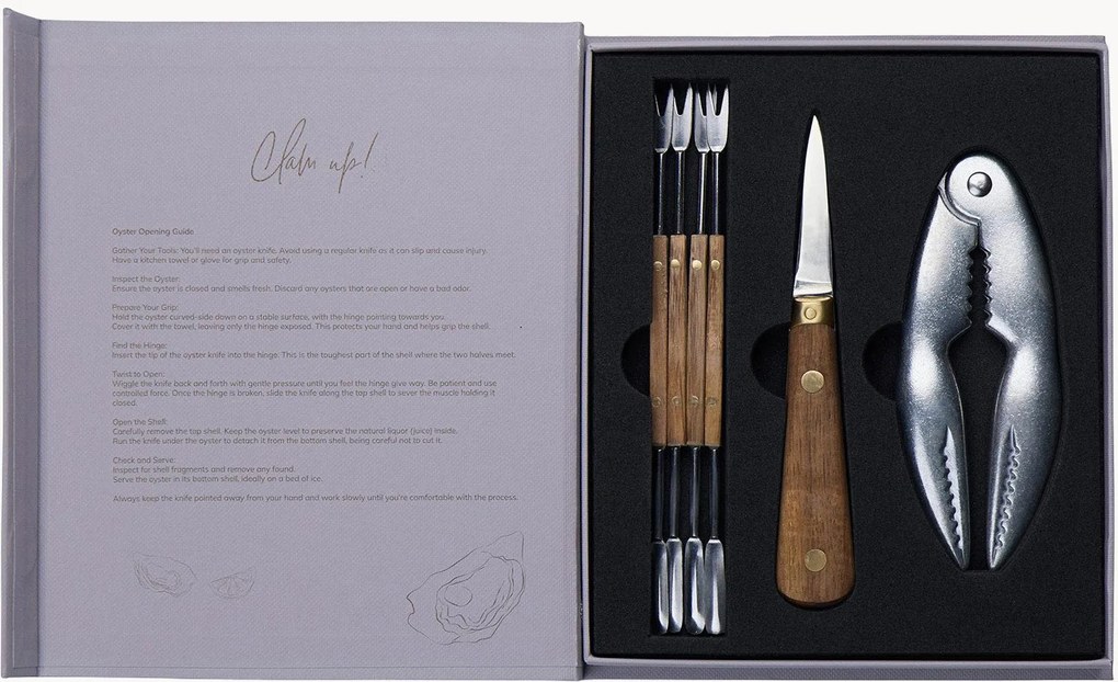 Set di 6 posate da frutti di mare Fabrizio