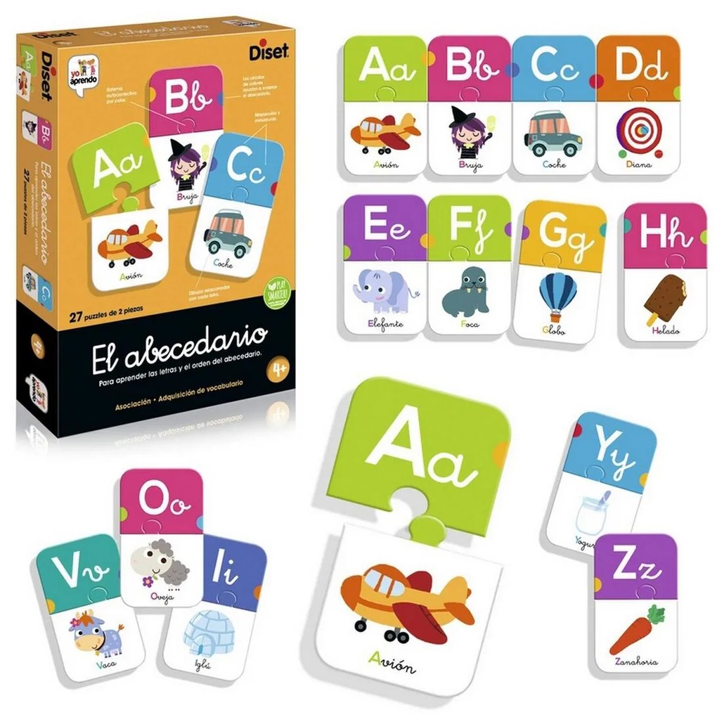 Gioco Educativo Diset El Abecedario 54 Pezzi