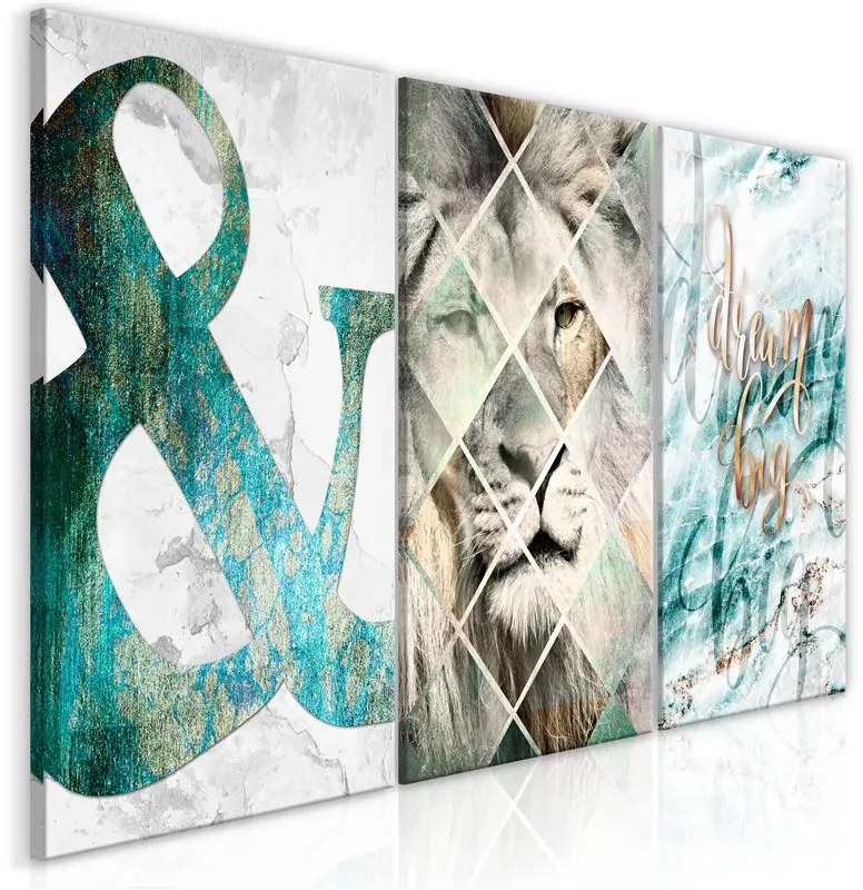 Quadro Lion Dreams (3 Part)