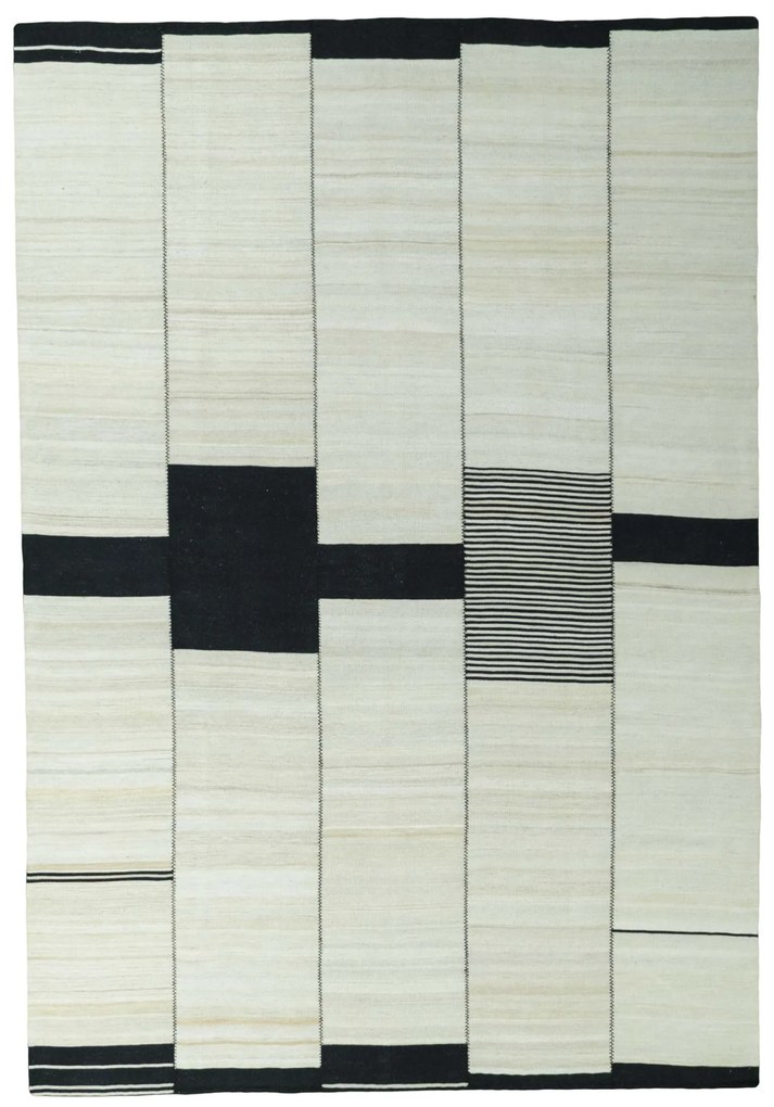 Kilim Tappeto 360x250 Beige (Iran) Tessuto A Mano