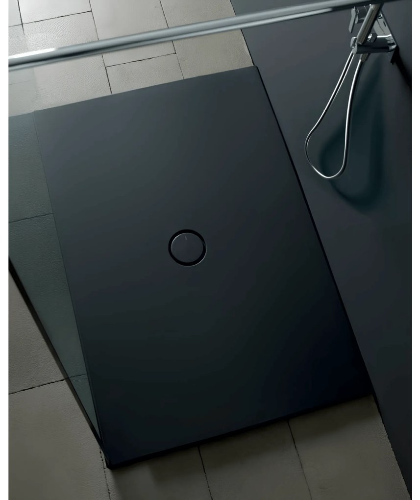 Piatto Doccia 70x120 Alice Ceramica "Form" Nero Opaco