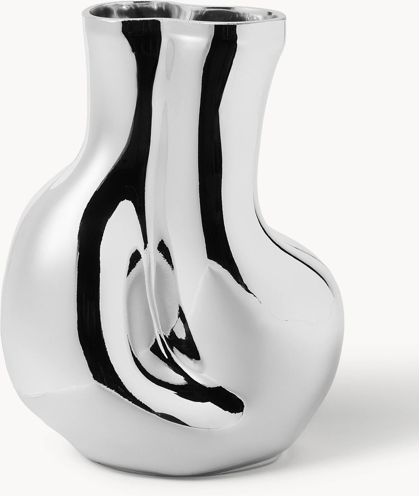 Vaso in vetro fatto a mano Gleam, Alt. 22 cm