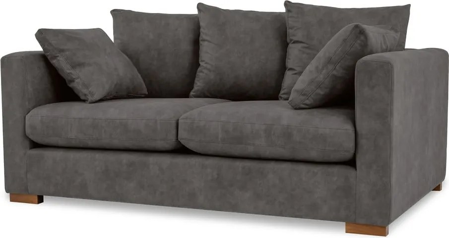 Divano in similpelle antracite 175 cm Hamburg - Scandic