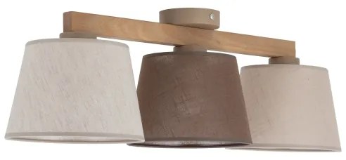 Brilagi - Plafoniera LATTE 3xE27/15W/230V pino/misto