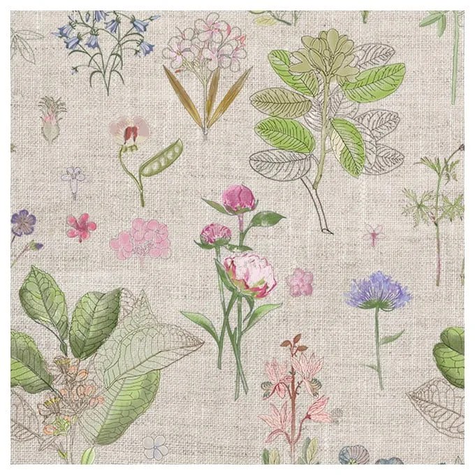 Federa di lino 50x50 cm Botany - Linen Tales