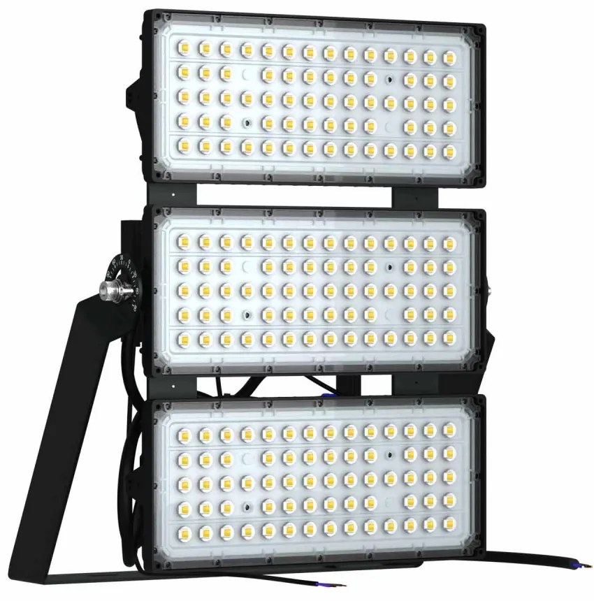 Faro Modulare LED 600W IP66, 167lm/W, Dimmerabile DALI - INVENTRONICS Colore Bianco Naturale 4.000K, Scegli l'angolo di illuminazione 30°, Scegli le staffe dei moduli Fisse