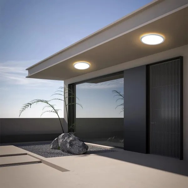 Brilagi - Plafoniera da bagno LED ultra sottile LED/18W/230V Ø 30 cm argento IP54