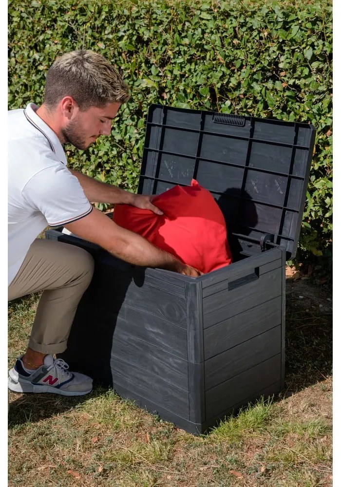 Contenitore da giardino color antracite Woodys – Toomax