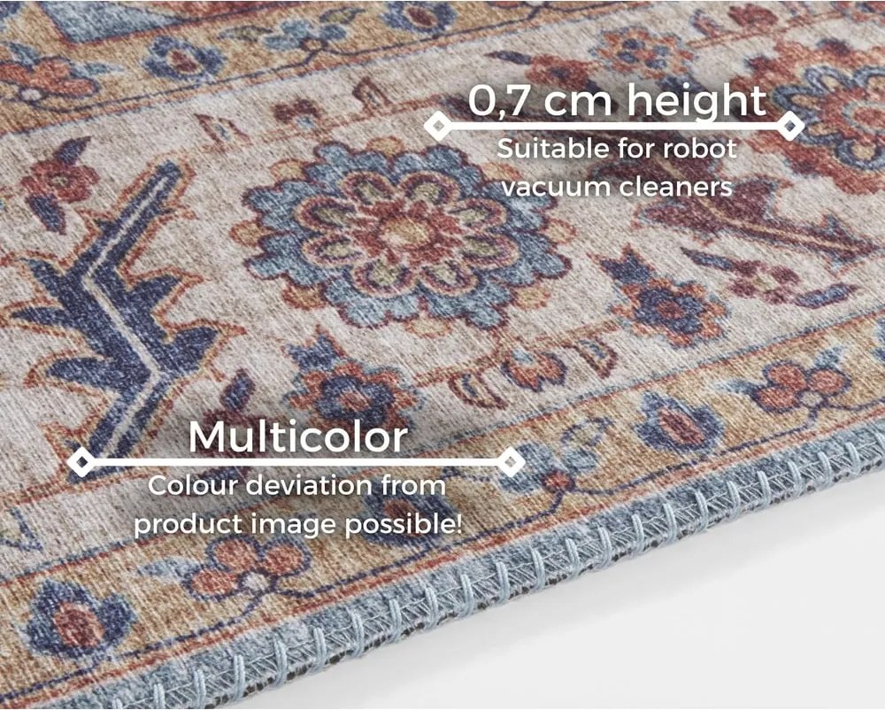 Tappeto rosso e blu , 80 x 150 cm Anthea - Nouristan