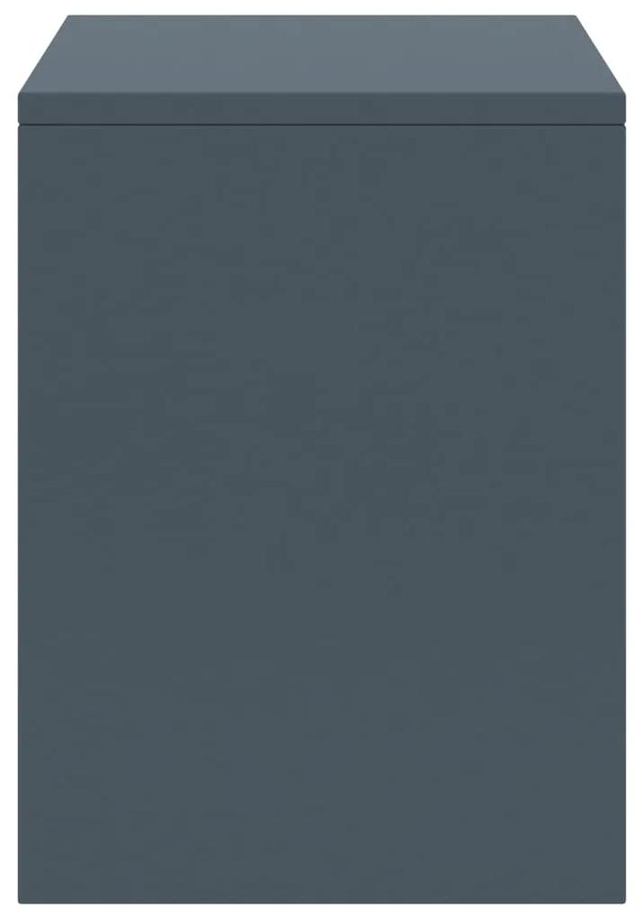 Comodini 2 pz grigio chiaro 35x30x40 cm in pino massello