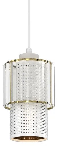 Lampadario a sospensione con filo BLANCO 1xE27/60W/230V bianco