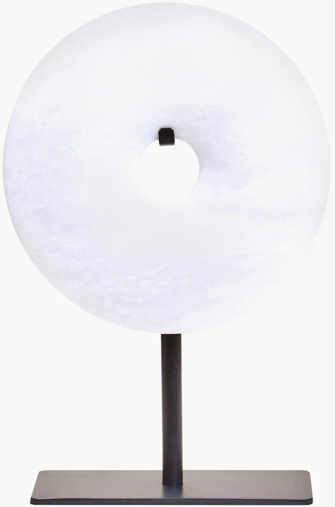 Scultura disco in marmo fatta a mano Zoro