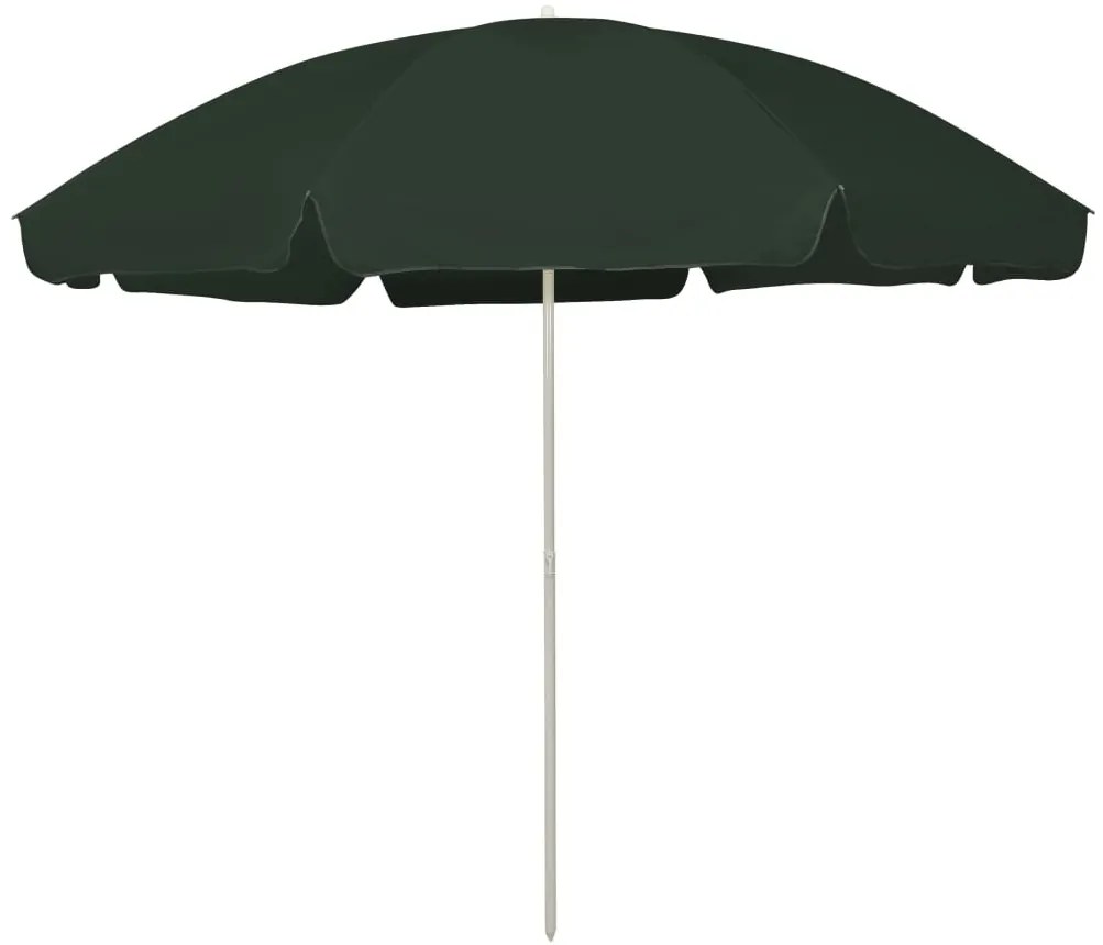 Ombrellone Da Spiaggia Verde 300 Cm /