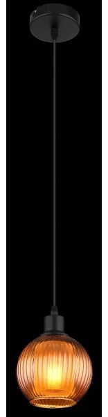 Globo 15638B - Lampadario a sospensione con filo ZUMBA 1xE27/25W/230V diametro 15 cm rame