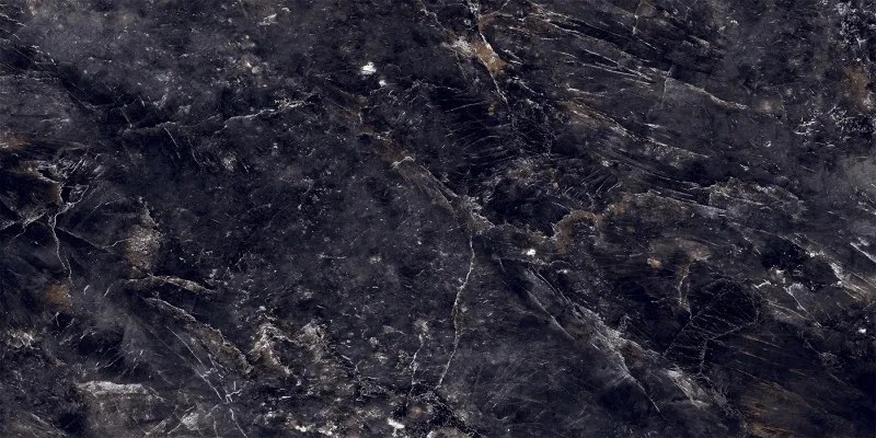 Mexen Rokocha Gres nero lucido rettificato G1, piastrella pavimento-parete 120 x 60 cm, alta lucentezza - TL205-120-060-01