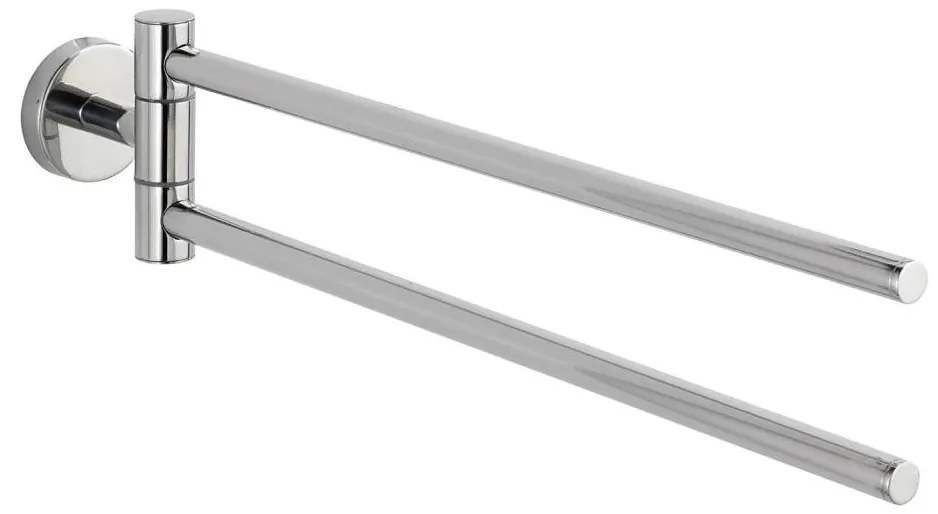 WENKO 20213100 - Porta asciugamani BOSIO SHINE 43x9 cm acciaio inox/argento