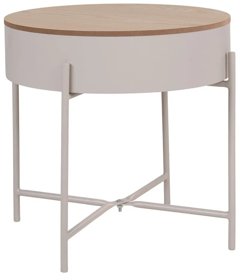 Tavolino rotondo in metallo ø 40 cm Sisco – House Nordic