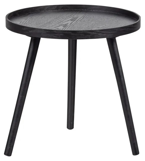 Tavolino nero , ø 45 cm Mesa - WOOOD