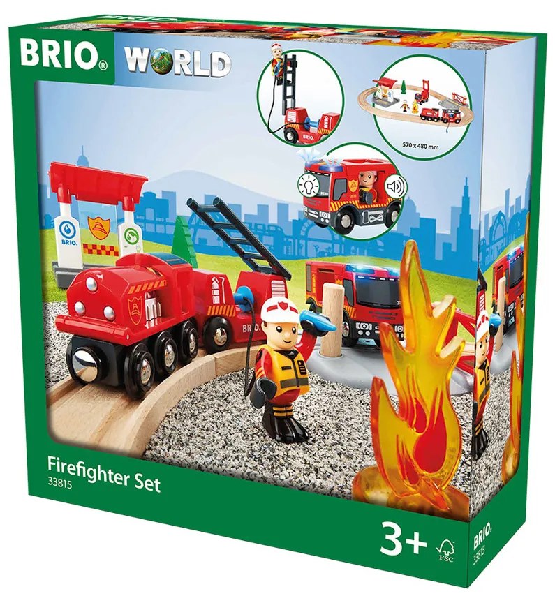 Brio - Set ferroviario di soccorso - Vigili del fuoco