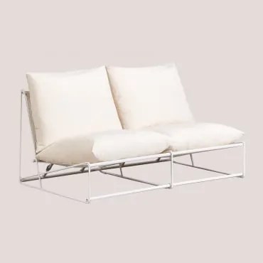 Divano da giardino 2 posti Amaro Gardenia Bianco - Sklum