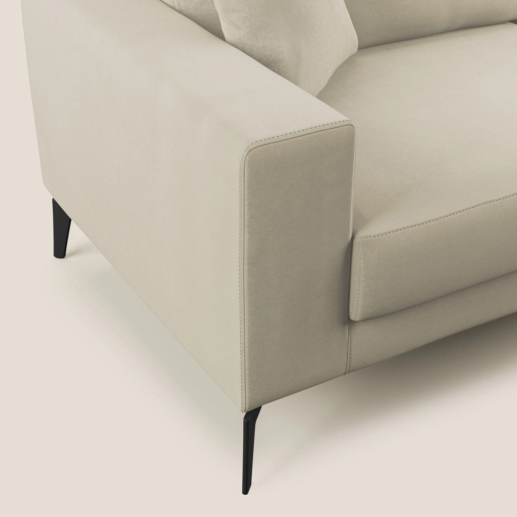 Prestige divano moderno in microfibra smacchiabile T11 panna