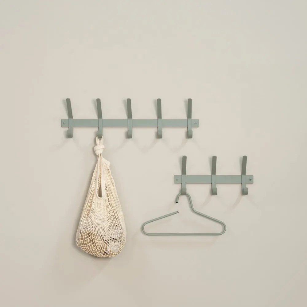Attaccapanni da parete verde polveroso in metallo 40 cm Dexter – Spinder Design