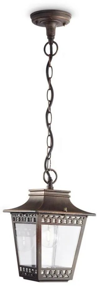 Philips 15406/86/PN - Lampadario da esterno HEDGE 1xE27/60W/230V IP44