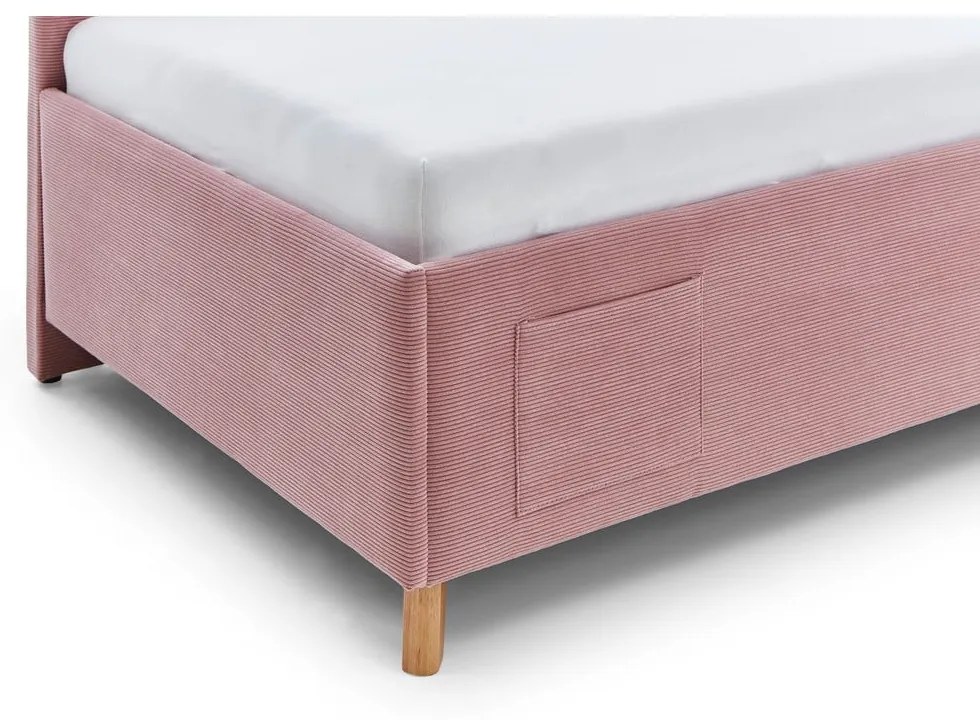 Letto da bambini rosa con sponde e spazio contenitivo 90x200 cm Cool – Meise Möbel