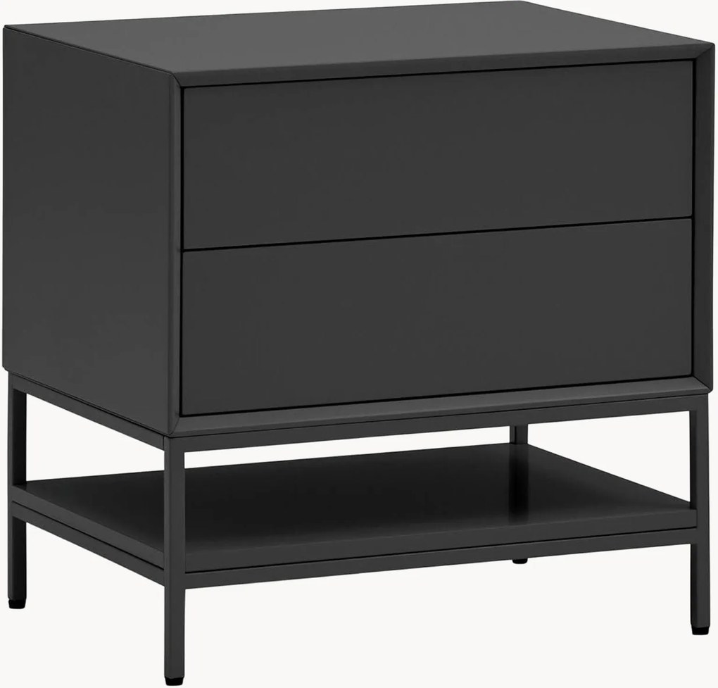 Comodino in legno con cassetti Platt