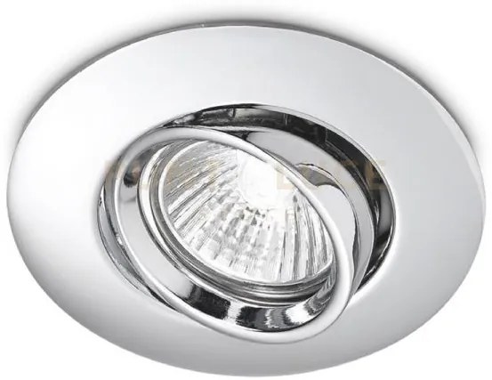 Gfa002- faretto ad incasso alluminio finitura cromo 1 luce attacco ...
