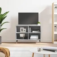 Mobile Porta TV Grigio Cemento 69,5x30x50 cm Legno Multistrato 826960