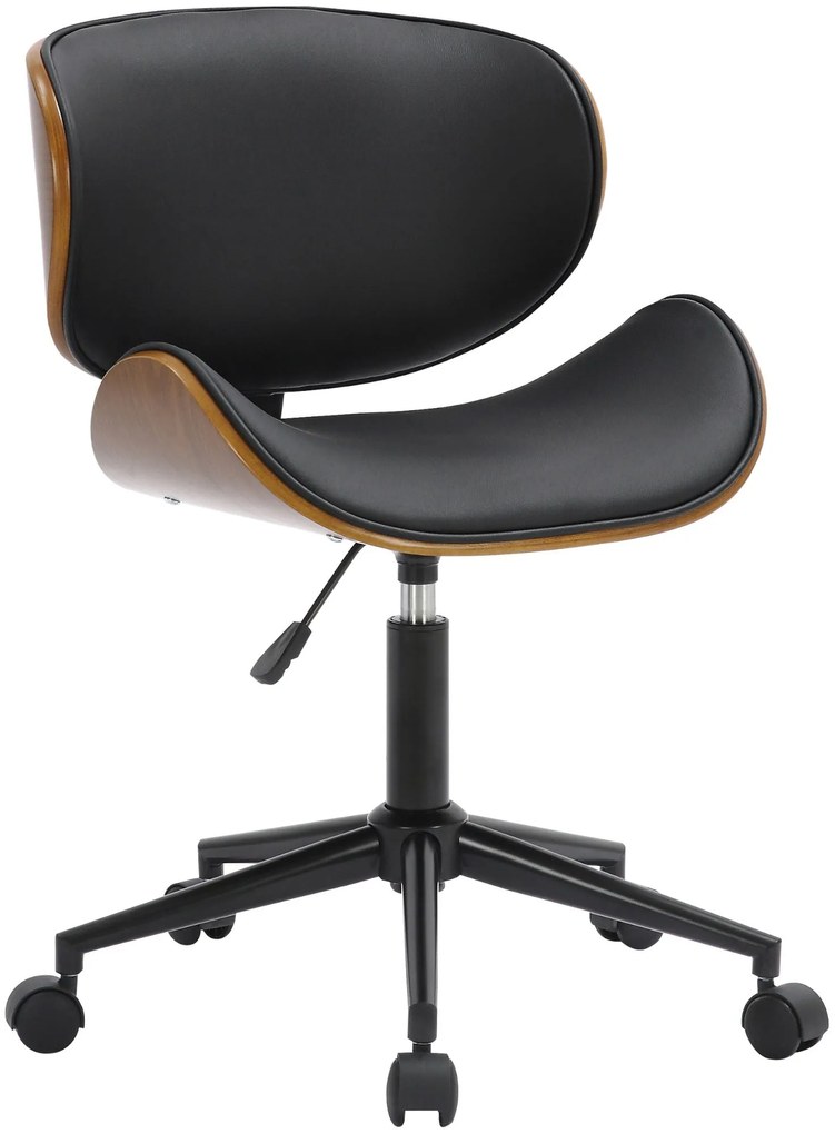 Sedia Ufficio Sammy: Eleganza E Comfort İn Ecopelle Nera / Schwarz