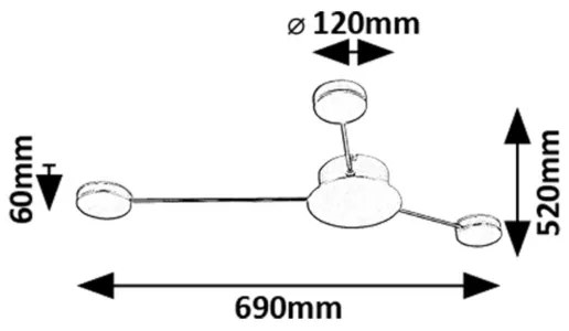 Rabalux 71275 - Applique a LED AMADEO LED/10W/230V 3000K