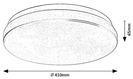 Rabalux 77135-LED Plafoniera da bagno LOWAR LED/36W/230V IP44 3000/4000/6000K