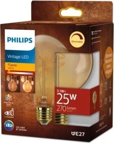 Lampadina LED dimmerabile VINTAGE Philips G95 E27/3,1W/230V 1800K