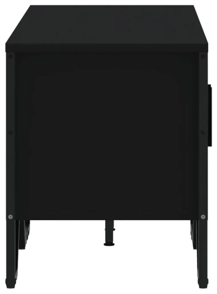 Mobile porta tv nero 122x34x41 cm in legno multistrato